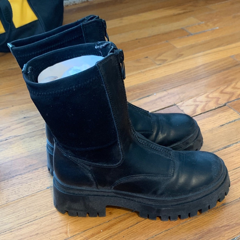 Target Black Front Zip Boots